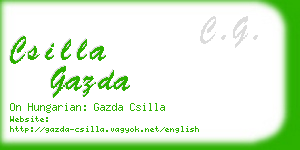 csilla gazda business card